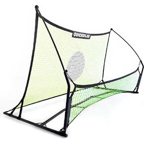 QUICKPLAY Soccer Tekkers Trainer | Ultimate 2 Net Portable Soccer Rebounder