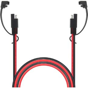 12AWG SAE Extension Cable SAE to SAE Extension Cord for Battery, Cars, RV, Motorcycle,Solar Panel and Other Devices with SAE Ports(10ft)