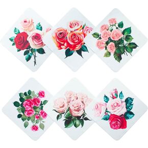 Microfiber Eyeglasses Cleaning Cloth: Flower Design Soft Cleaner Reusable for Glasses Screen Camera Lens Phones Computer