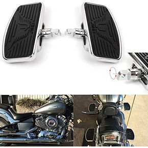 Adjustable Motorcycle Floorboards Front Passenger Foot Pegs Footboard Pedals for Harley Sportster 883 1200 (Eagle Pattern Front Floorboard)