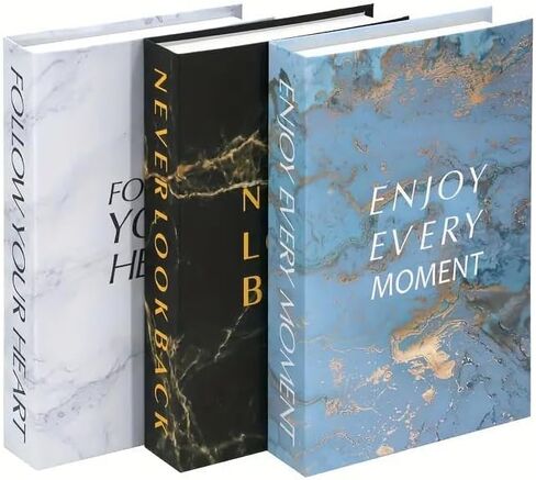 City-Inspired Designer Books Decor Set of 3 | London, New York, Paris - Landmarks | Modern Stylish Fake Books for Decoration, Coffee Table, and Bookshelf (City Design), DBM2LNYP in Saudi Arabia