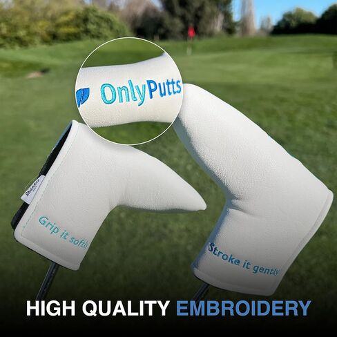 غطاء مضرب الجولف المضحك من شانكر - غطاء على شكل مطرقة أو شفرة من OnlyPutts - هدية نكتة مثالية للاعبي الجولف - فكرة هدية مبتكرة ومضحكة للجولف in Kuwait