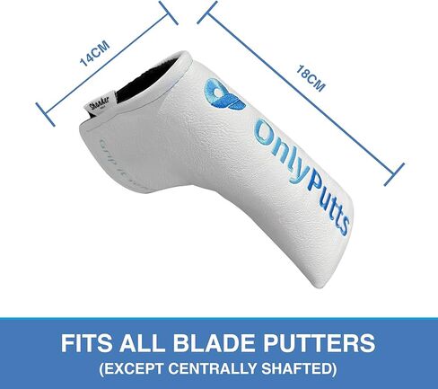 غطاء مضرب الجولف المضحك من شانكر - غطاء على شكل مطرقة أو شفرة من OnlyPutts - هدية نكتة مثالية للاعبي الجولف - فكرة هدية مبتكرة ومضحكة للجولف in Kuwait