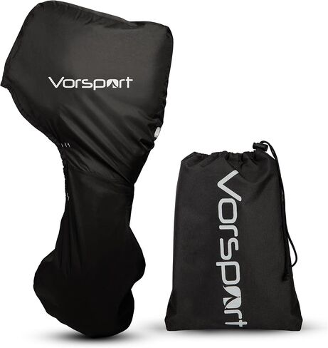 Outboard Motor Cover - Waterproof Boat Engine Cover for Trailering - Protective 600D Polyester Fabric, Reflective Strip, Fade Resistant - Windproof, UV-Proof, Heavy-Duty Zippers- 60-100HP in Saudi Arabia