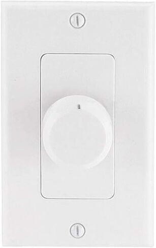 Monoprice Speaker Volume Controller - Rotary Type, 100 Watts Per Channel, 4-16 Ohms, Single Gang, White in Saudi Arabia