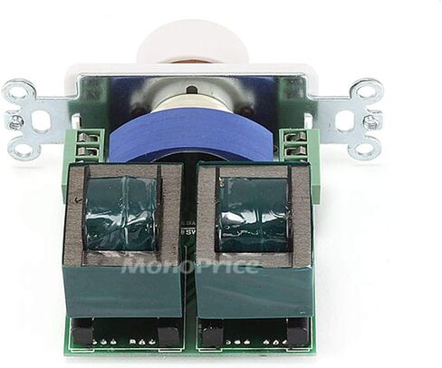 Monoprice Speaker Volume Controller - Rotary Type, 100 Watts Per Channel, 4-16 Ohms, Single Gang, White in Saudi Arabia