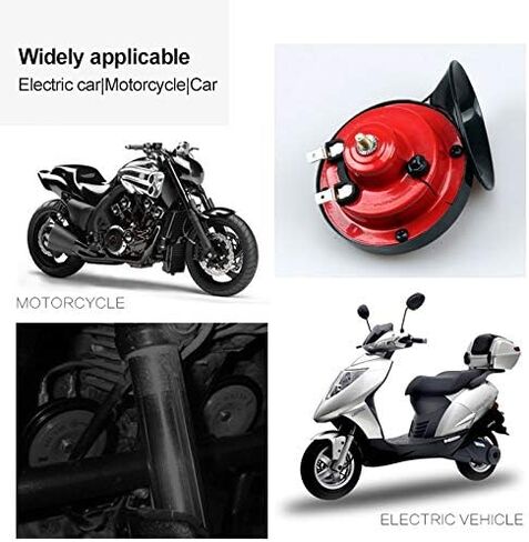 بوق قطار عالي الصوت، بوق حلزون كهربائي 12 فولت، بوق سيارة مقاوم للماء للدراجة النارية، صوت هائج مزدوج للدراجات النارية in Kuwait