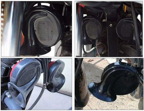 بوق قطار عالي الصوت، بوق حلزون كهربائي 12 فولت، بوق سيارة مقاوم للماء للدراجة النارية، صوت هائج مزدوج للدراجات النارية in Kuwait