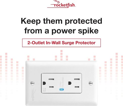 Rocketfish- in-Wall Outlet Surge Protector in Kuwait