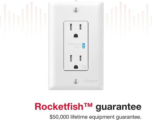 Rocketfish- in-Wall Outlet Surge Protector in Kuwait
