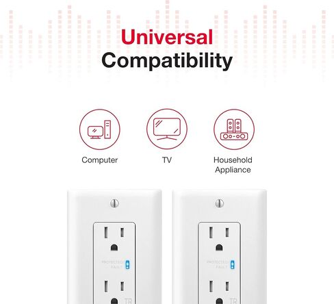 Rocketfish- in-Wall Outlet Surge Protector in Kuwait