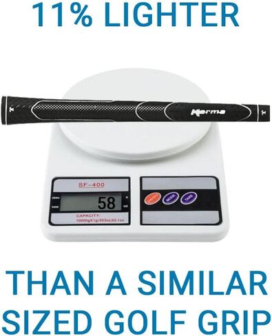 Karma Super Lite Golf Grips & Grip Kits, Swing the Golf Club Faster by Reducing Overall Weight, Increase Swing Weight and Head Feel, Standard, Midsize, Oversize, Black Light Weight Rubber Grips in Saudi Arabia