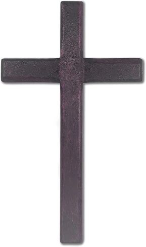 صليب خشبي مسيحي لتزيين الحائط، صلبان صلاة محمولة باليد، هدية مسيحية بحجم كف اليد 4.7 ساعة، مع حقيبة مخملية in Saudi Arabia