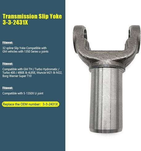 3-3-2431X ناقل الحركة الانزلاقي مناسب لسلسلة GM Turbo 400 TH400 Muncie Super T10 1350 in Kuwait