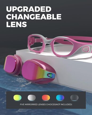 OMID Swim Goggles, P3 Anti-Fog Swimming Goggles for Men Women Anti-UV Goggles in Saudi Arabia