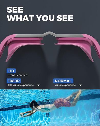 OMID Swim Goggles, P3 Anti-Fog Swimming Goggles for Men Women Anti-UV Goggles in Saudi Arabia