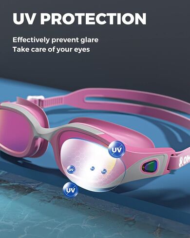 OMID Swim Goggles, P3 Anti-Fog Swimming Goggles for Men Women Anti-UV Goggles in Saudi Arabia