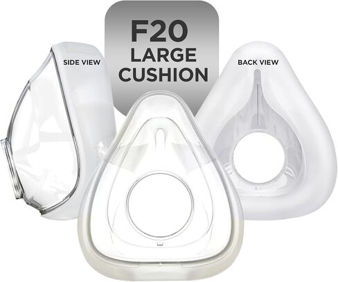 Replacement Cushion for F20 Mask - Full Face F20 Large Mask Cushion Replacement for Nose & Mouth Coverage, Large in Saudi Arabia