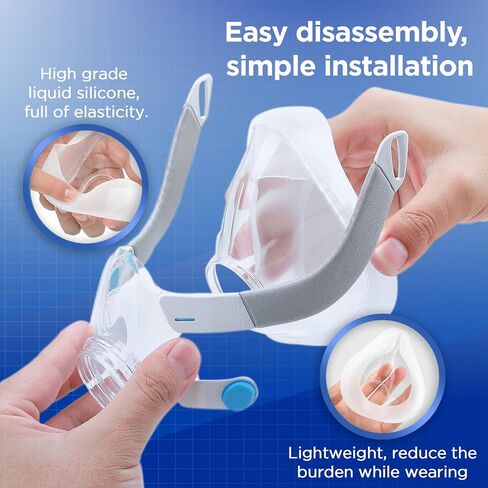 Replacement Cushion for F20 Mask - Full Face F20 Large Mask Cushion Replacement for Nose & Mouth Coverage, Large in Saudi Arabia