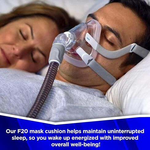 Replacement Cushion for F20 Mask - Full Face F20 Large Mask Cushion Replacement for Nose & Mouth Coverage, Large in Saudi Arabia