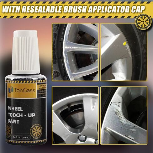 TonGass 0.6 Fl Oz (20ml) Gunpowder Grey Wheel Rim Touch Up Paint for Tesla 21-23 Model 3 Car Rim Paint Touch Up Car Rim Scratch Repair Kit for Tesla Touch Up Paint Wheel Curb Rash Paint Rim Repair Kit in Saudi Arabia