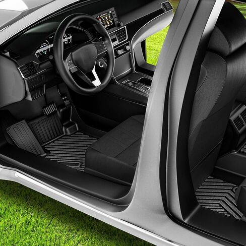 سجادات أرضية AUTOSAVER88 لسيارة Honda Accord 2023 2024 & Honda Accord Hybrid 2023 2024، بطانات أرضية مخصصة لملحقات Honda Accord، مجموعة سجادات الأرضية وبطانة الحمولة TPE ملحقات السيارة المقاومة للماء، أسود in Saudi Arabia