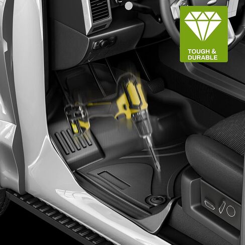 سجادات أرضية AUTOSAVER88 لسيارة Honda Accord 2023 2024 & Honda Accord Hybrid 2023 2024، بطانات أرضية مخصصة لملحقات Honda Accord، مجموعة سجادات الأرضية وبطانة الحمولة TPE ملحقات السيارة المقاومة للماء، أسود in Saudi Arabia