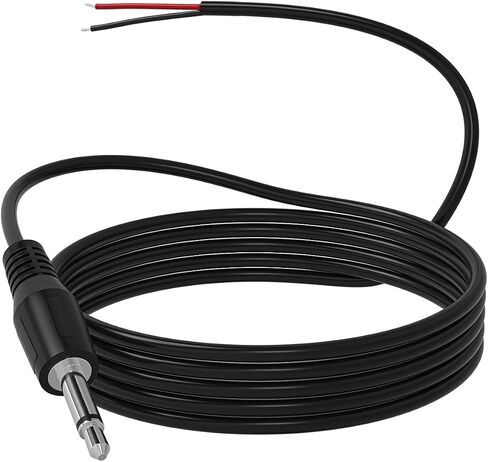 SIOCEN Replacement 3.5mm Male Jack to Bare Wire Open End TS 2 Pole Mono 1/8" 3.5mm Jack Plug Connector AUX Audio Cable for Scanner,Speaker PA Horns,Morse Key, Cooling Fans, Power amp Repair in Saudi Arabia