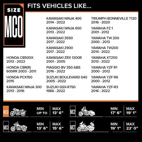 Budge MC-9 Sportsman Motorcycle Cover, Black, Waterproof, Universal Fit, Fits up to 86", Medium in Saudi Arabia