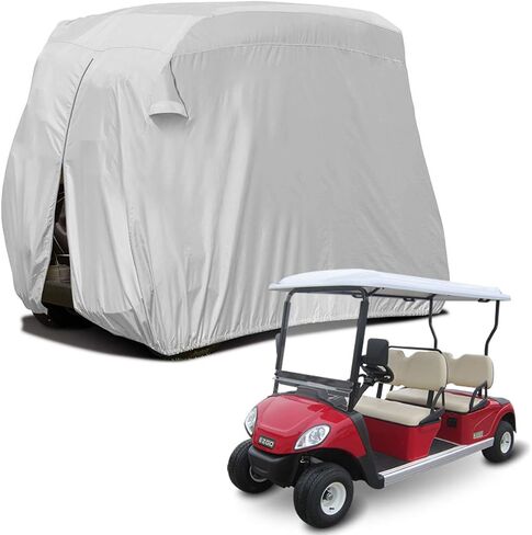 Sunnyglade 4 Passenger Waterproof Golf Cart Cover Roof 80" L, Fits EZ GO, Club Car Yamaha, Dustproof Durable (Silver) in Saudi Arabia