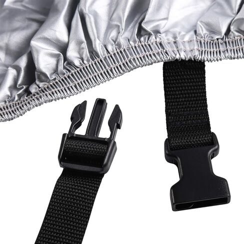 Sunnyglade 4 غطاء عربة جولف مقاوم للماء للركاب بطول 80 بوصة، يناسب EZ GO، نادي السيارات ياماها، متين مقاوم للغبار (فضي) in Kuwait