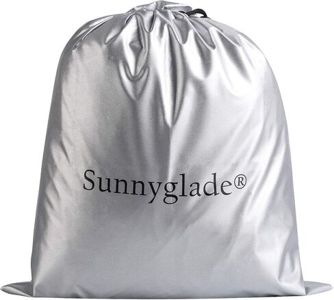 Sunnyglade 4 غطاء عربة جولف مقاوم للماء للركاب بطول 80 بوصة، يناسب EZ GO، نادي السيارات ياماها، متين مقاوم للغبار (فضي) in Kuwait
