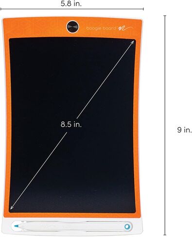 تابلت رسم أصلي للأطفال من Boogie Board Jot Kids، لوحة رسم بديلة لكتب التلوين، تلوين خالٍ من الفوضى، ألعاب أطفال للسفر، تابلت كتابة LCD للأطفال، هدايا للأطفال بعمر 4+، برتقالي in Saudi Arabia