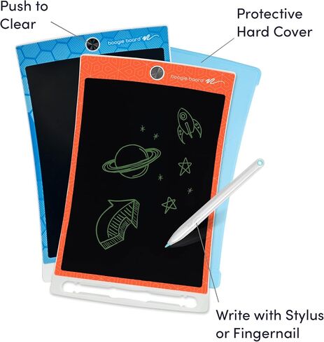 تابلت رسم أصلي للأطفال من Boogie Board Jot Kids، لوحة رسم بديلة لكتب التلوين، تلوين خالٍ من الفوضى، ألعاب أطفال للسفر، تابلت كتابة LCD للأطفال، هدايا للأطفال بعمر 4+، برتقالي in Saudi Arabia