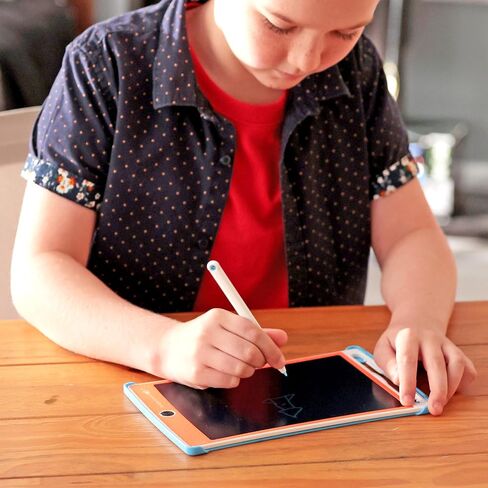 تابلت رسم أصلي للأطفال من Boogie Board Jot Kids، لوحة رسم بديلة لكتب التلوين، تلوين خالٍ من الفوضى، ألعاب أطفال للسفر، تابلت كتابة LCD للأطفال، هدايا للأطفال بعمر 4+، برتقالي in Saudi Arabia