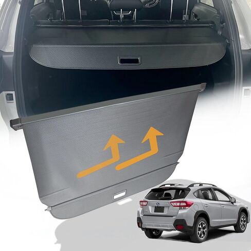 غطاء شحن من ألياف الكربون مناسب لملحقات Subaru Crosstrek لعام 2024، غطاء صندوق خلفي محسّن قابل للسحب لعام 2024 Subaru Crosstrek Security Shield Shade (يناسب إصدار 2024 فقط) in Kuwait