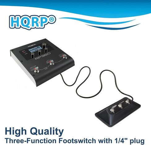 HQRP 3-Button Guitar Amp Footswitch compatible with DigiTech FS3X replacement Jamman Solo XT, RP360, Trio, Whammy DT in Saudi Arabia