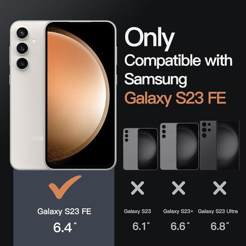 JETech Case for Samsung Galaxy S23 FE, Anti-Yellowing, Clear in Kuwait