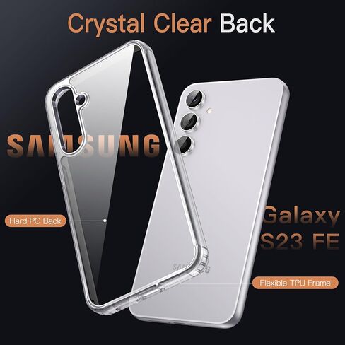 JETech Case for Samsung Galaxy S23 FE, Anti-Yellowing, Clear in Kuwait