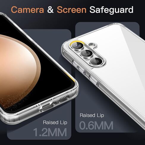 JETech Case for Samsung Galaxy S23 FE, Anti-Yellowing, Clear in Kuwait