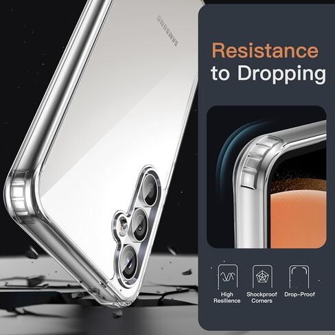 JETech Case for Samsung Galaxy S23 FE, Anti-Yellowing, Clear in Kuwait