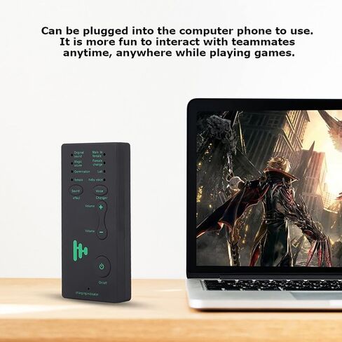Voice Changer Disguiser, Mini Gaming Live Sound Card,Portable Mini Voice Changer Live Broadcast Sound Card for Mobile Phone PC in Kuwait