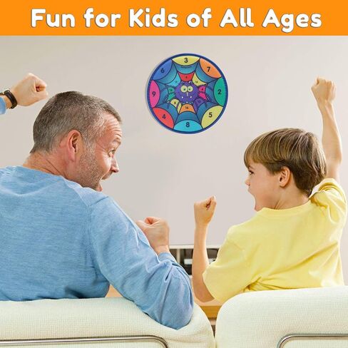 Kids Dart Board Game with 6 Balls Using Hook-and-Loop Fasteners | 11.8 Inches (30 cm) Diameter | Classic Dartboard Game and Safe for Kids in Saudi Arabia