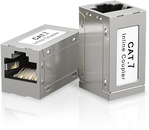 موسع إيثرنت RJ45 بسرعة 10 جيجابت في الثانية، وصلة إيثرنت Cat7 أنثى إلى أنثى لكابل Cat7/ Cat6/ Cat5e 2-Pack in Kuwait