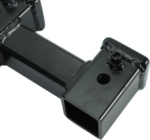 Dual Hitch Receiver, 2 inch Trailer Hitch Extension Riser Hitch Adapter with Pin and Clip, Fits for 2 inch Receiver Extender to 10 inch Max Length 7.5 Inch Riser in Saudi Arabia