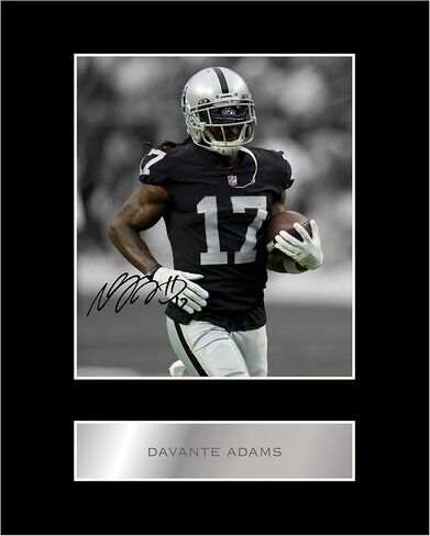 Davante Adams Pre Printed Signature Signed Mounted Photo Display #11 Printed Autograph Picture in Saudi Arabia
