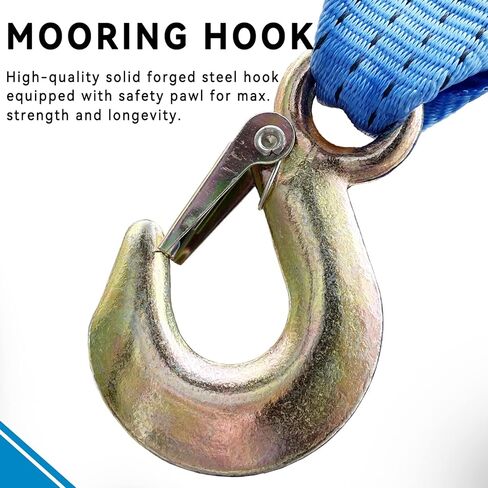 ونش مقطورة القارب 1600 رطل ونش يدوي مع حزام ونش أزرق 26 قدم، 4:1 ونش محمول مع خطاف، ونش يدوي بسقاطة ثنائي الاتجاه لقارب جت سكي سحب بكرة سحب ونش in Kuwait