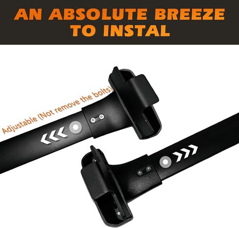 Roof Racks Without Rails Cross Bars Fit for Ford Ranger 2012 2013 2014 2015 2016 2017 2018 2019 2020 2021 2022 2023 2024 Aluminum Alloy ONLY Rack Crossbar Black in Kuwait