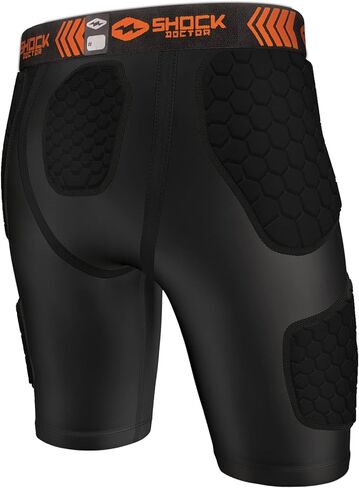 Shock Doctor للجنسين البالغين SD30370 HEX CompFit Imp Shrt w ULT Carb Flex Cup، BK، S US in Kuwait