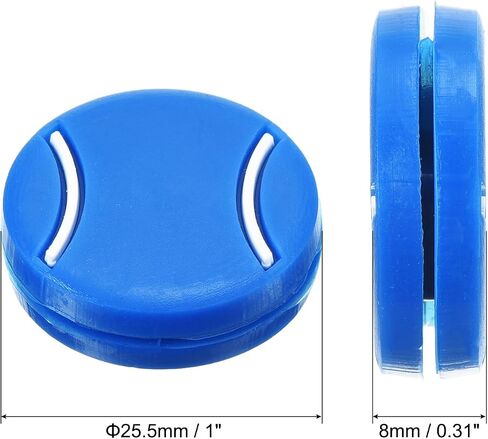 PATIKIL Tennis Racket Dampeners, 20 Pcs Soft Silicone Cute Tennis Racquet Vibration Dampeners for Tennis Gift, Blue in Saudi Arabia